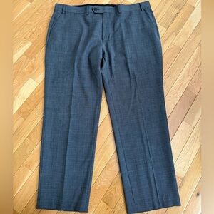 Lauren Ralph Lauren Black Label Grey Modern Wool Blend Dress Pants 40W X 29L